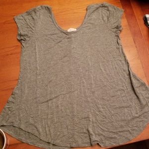 Gray scoop next t shirt